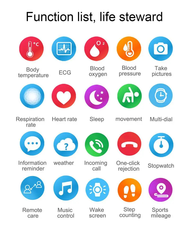 NORTH EDGE E102 Digital ECG Smartwatch