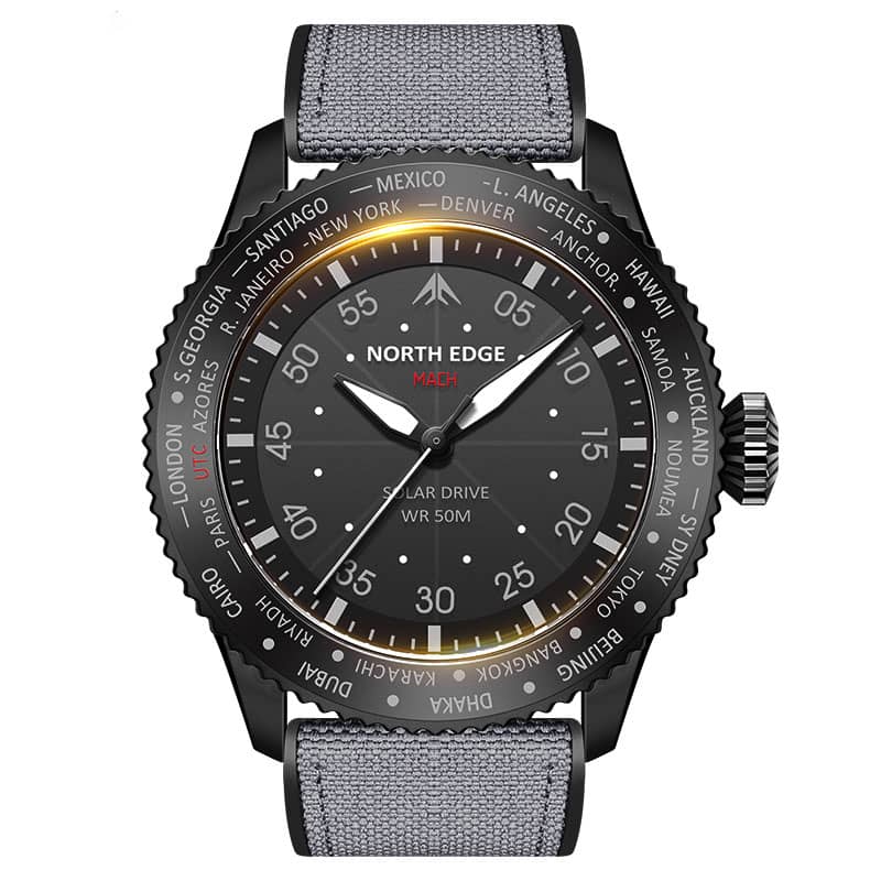 NORTH EDGE MACH Solar Powered Pilot Watch