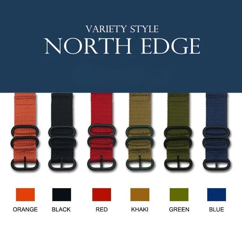 NORTH EDGE 24mm Color Replacement Watch Band