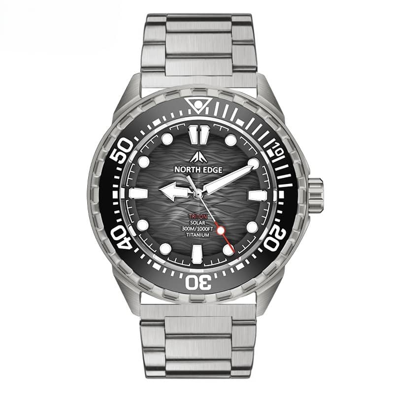 NORTH EDGE TRITON-TI Titanium Solar Dive Watch