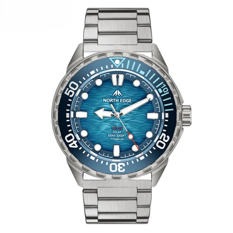 NORTH EDGE TRITON-TI Titanium Solar Dive Watch