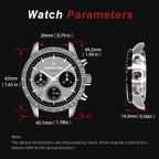 NORTH EDGE LONGWINGS Solar-Powered Pilot Watch