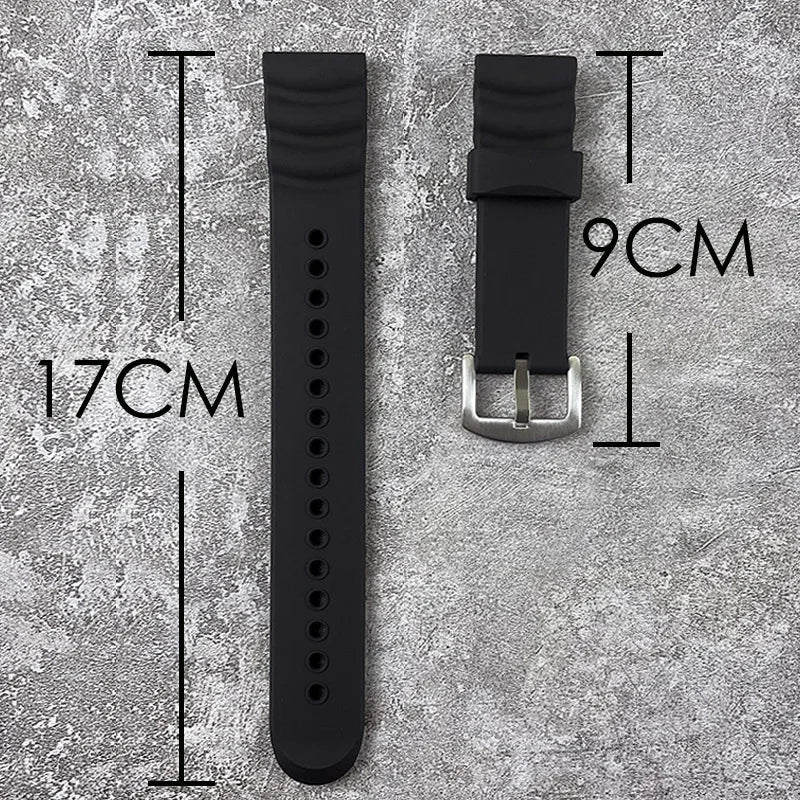 NORTH EDGE Non-Slip Extended Silicone Strap (24mm)