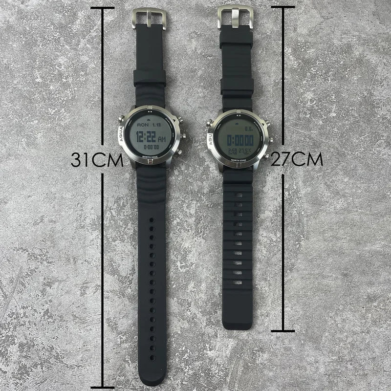 NORTH EDGE Non-Slip Extended Silicone Strap (24mm)